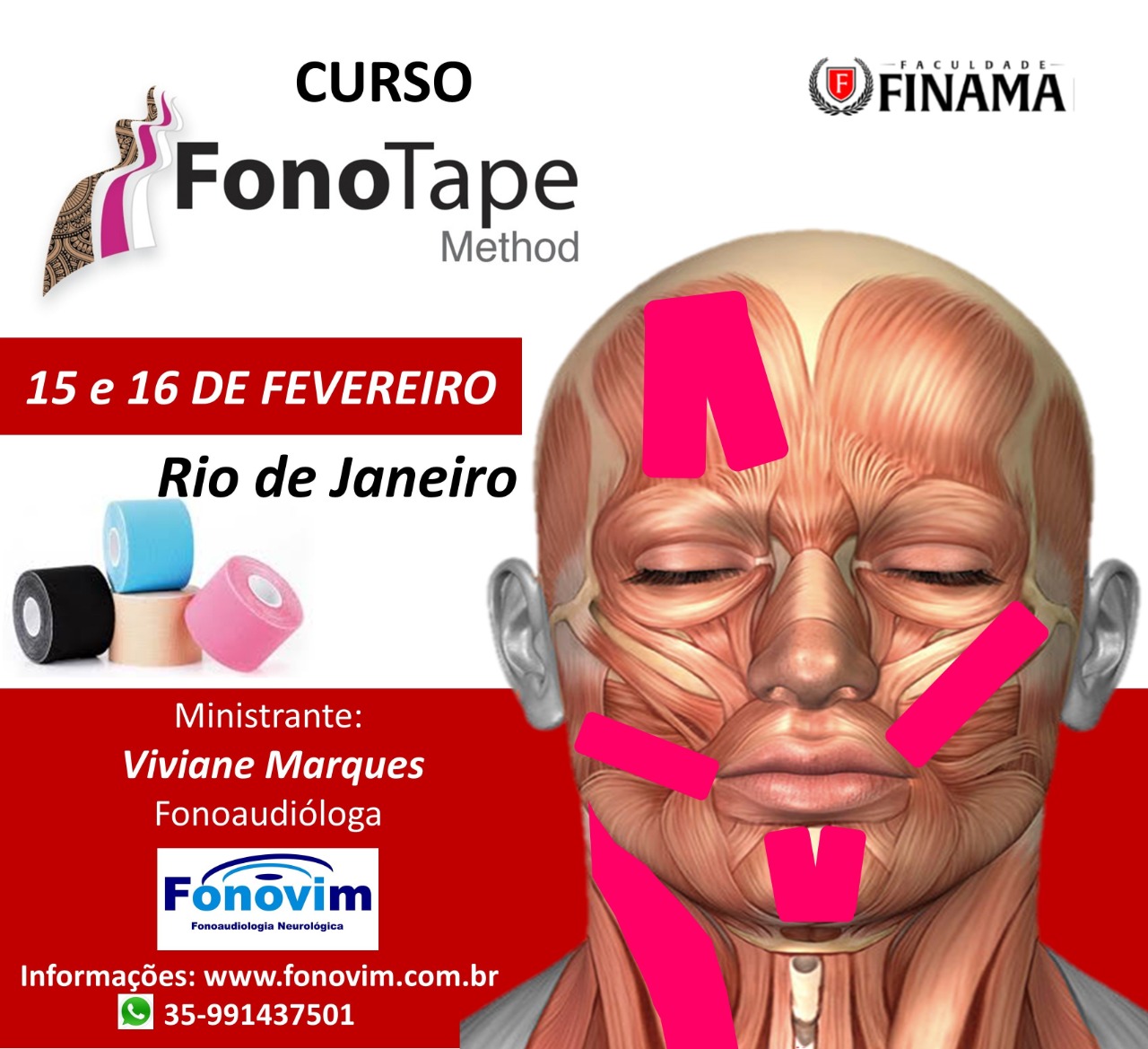 Banner do curso Bandagem Muscular Terapêutica - FonoTape