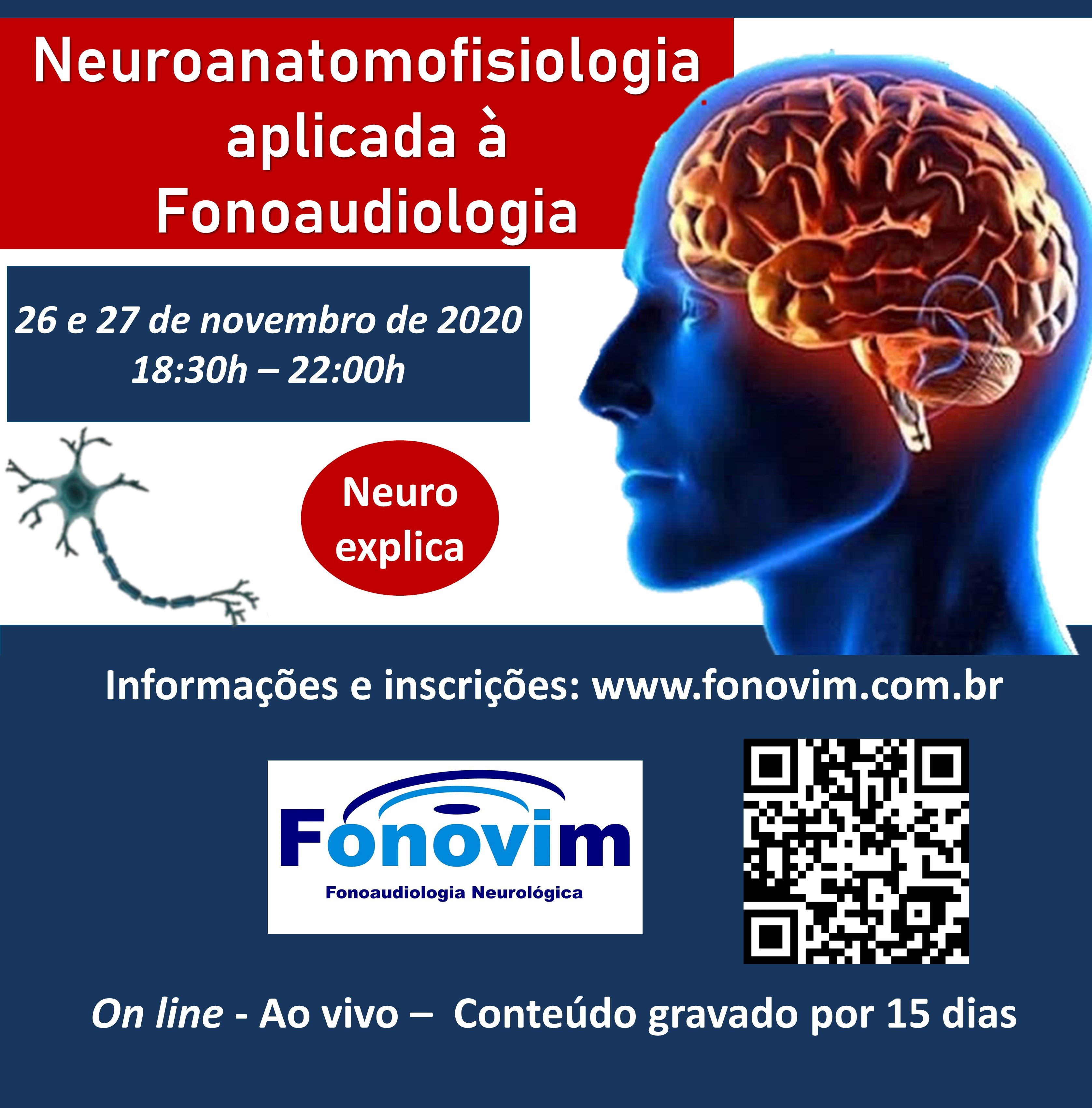 Banner do curso Neuroanatomofisiologia aplicada à Fonoaudiologia