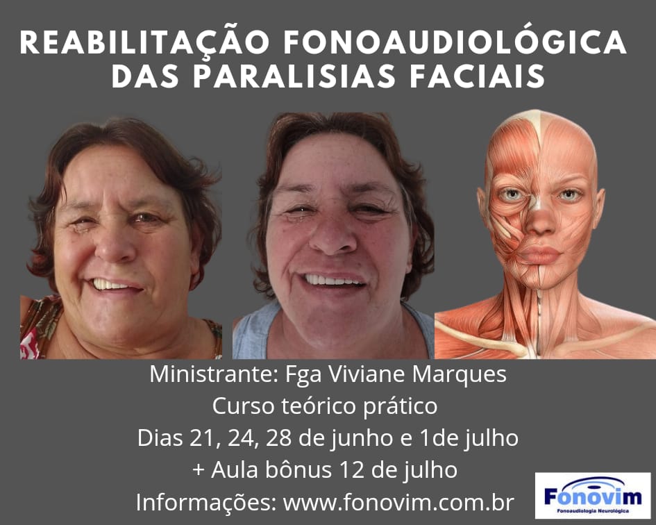 Banner do curso Reabilitação das Paralisias Faciais